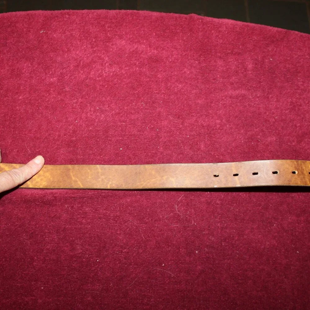 Vintage Faux Lether Belt with Cowboy Boot Buckle